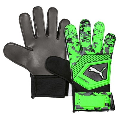PUMA One Grip 4 Goalkeeper Gloves Mens Black, Green  041476-22