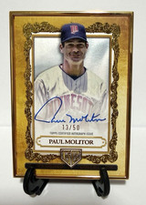 2025 Topps Gilded - Paul Molitor Auto #GOG-PMO Gallery of Gold 13/50 -Twins!