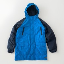 Lands End Kids Blue Winter Snow Parka Jacket Size L 14 16 Grow A Long