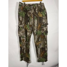 Walls Realtree Camo Cargo Pants Mens Hunting Tactical Drawstring Hem 36x32