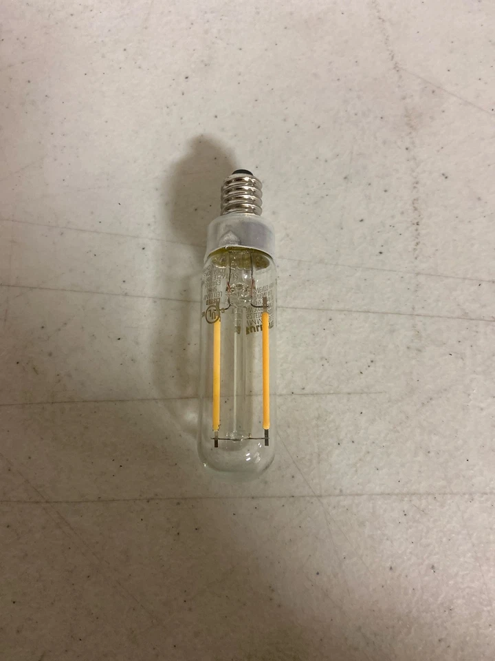 Bulbrite 776952 LED T6 Bulb, 2.5W 3000K Soft White, E12 Base, Dimmable - Image 3 of 3