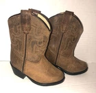 SMOKY MOUNTAIN BOOTS Kids Toddler  Brown LeathervWestern Boots (3034T) SZ 4
