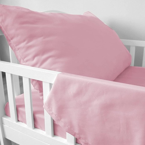 Juegos de sábanas para niños pequeños Juego de sábanas de cuna de 3 piezas para cama de niño pequeño transpirable suave sedoso - Imagen 11 de 43
