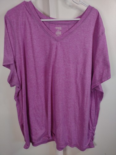 Women's Athletic Active Purple Tee Shirt Top - 4X 4XL