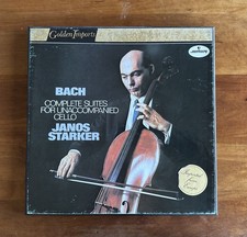 Janos Starker Complete Suites For Unaccompanied Cello Bach Record Box Set NM