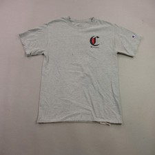 Champion Shirt Boys Small Short Sleeve Crew Neck Lightweight Outdoors Gray