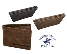 Portafoglio uomo in Pelle sottile 5 mm. Porta documenti e carte BH Polo Club