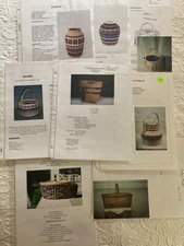 Basket Weaving Patterns ~Lot of 8~ Beginner to Intermediate