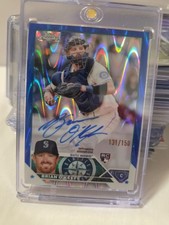 2023 Topps Chrome Brian O’Keefe Blue Wave Refractor Rookie Auto Sp /150