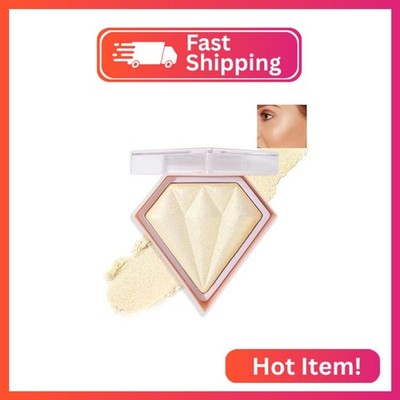 IONSGAKO White Highlighter Makeup Palette Face Highlighter Powder Iluminadores D
