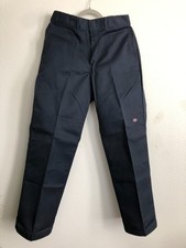 Dickies double knee navy blue men's 31 X 32 85283 Loose Fit  Cell Phone pocket
