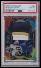 2020 Panini Select Rookie Patch Devin Duvernay /25 Tie Dye PSA 8 