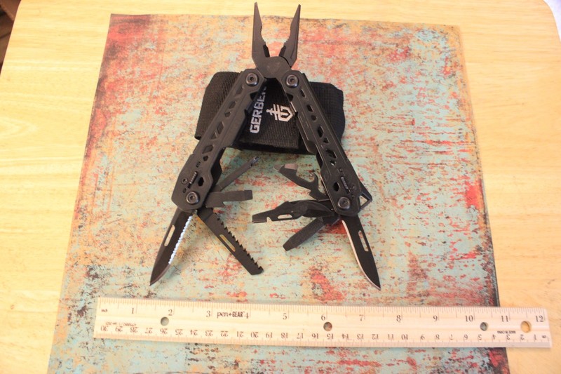 GERBER USA 8 Blade TRUSS Multi Tool Sheath Knife Stainless Steel