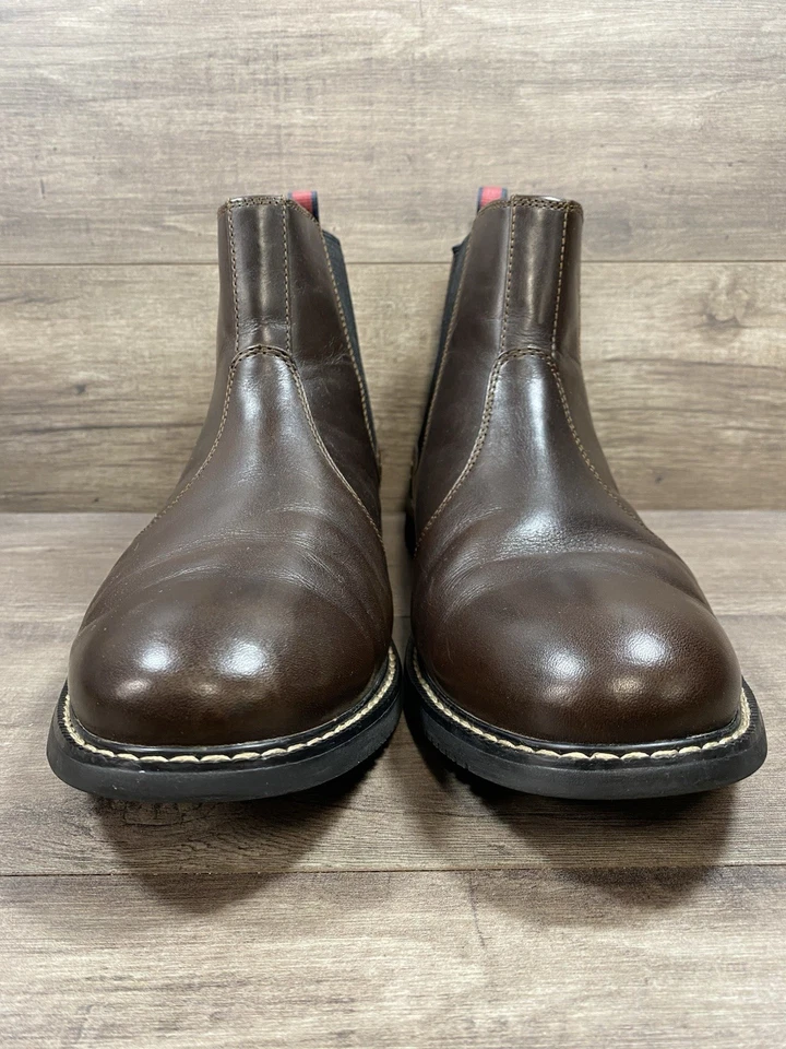 Timberland Cuero Chelsea Botas Botines 5516A Marrón Hombres Talla 13 Foto 3 de 4