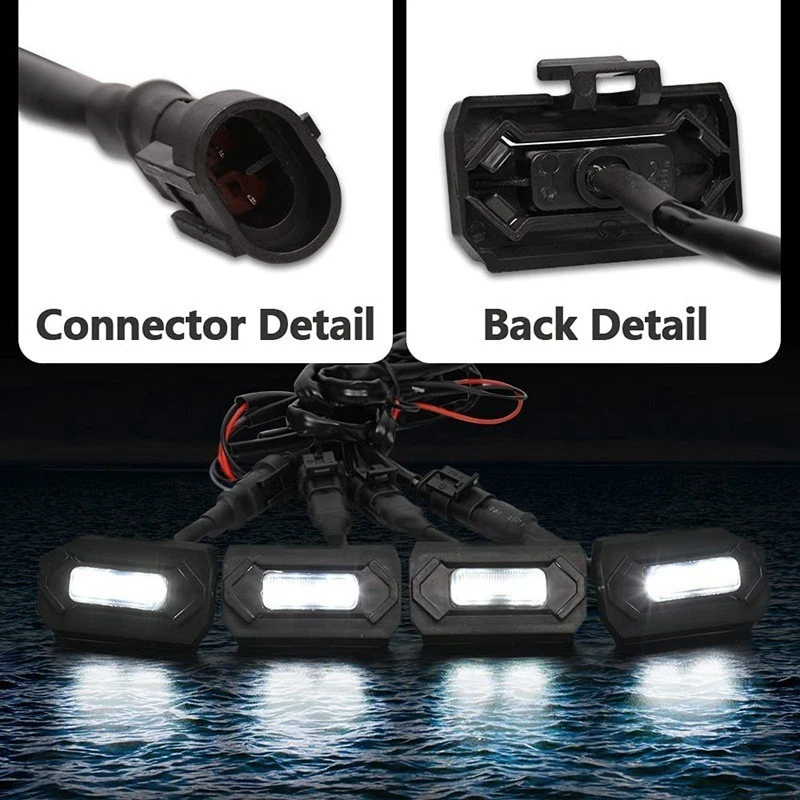 Luz de rejilla LED DRL estilo ámbar ahumado Raptor 4 piezas para Toyota Tacoma TRD 20-21 Foto 3 de 4