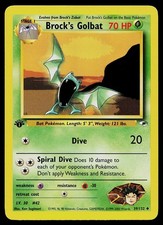 Pokemon Card - Brock's Golbat 1st Edition Gym Heroes 39/132 Uncommon on eBay