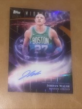2025-26 Topps Midnight Stroke Of Midnight Jordan Walsh AUTO #d/75 SP Celtics