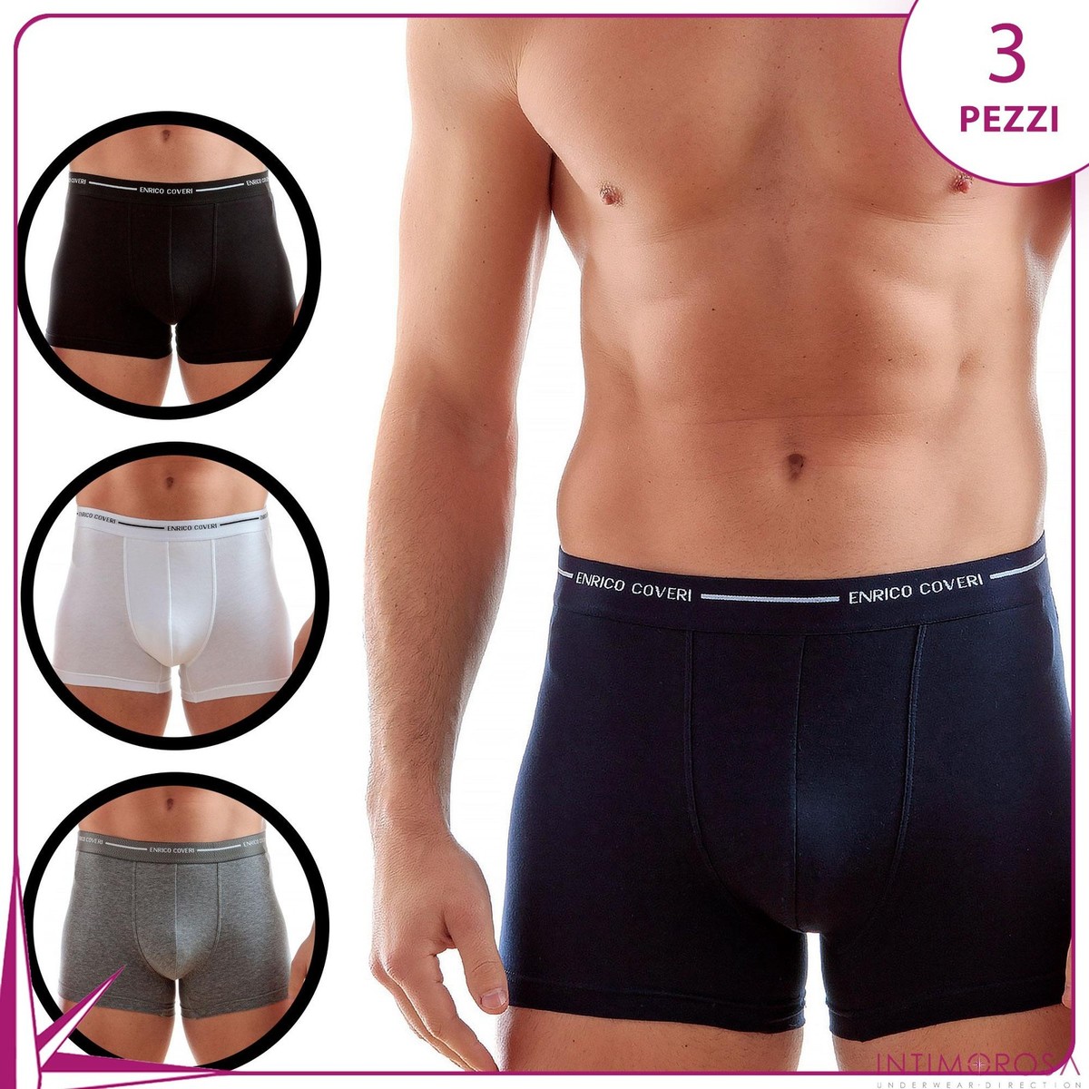 Boxer Uomo HEAD - Pacco Da 9 In Cotone Morbido, Comodi E Elasticizzati