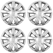 15 Push-on Silver Wheel Cover Hubcaps For 2004-2006 Toyota Camry 15 Push-on Silver Wheel Cover Hubcaps For 2004-2006 Toyota Camry