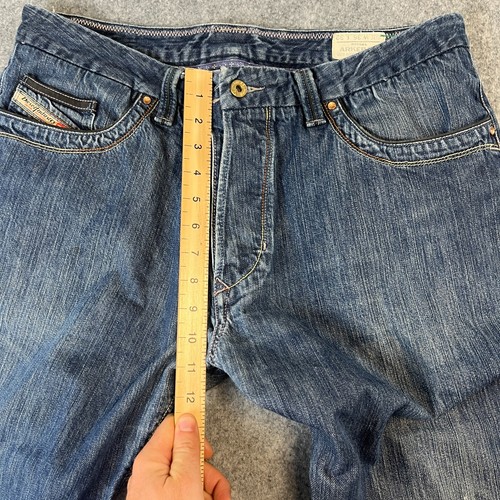 Diesel Jeans Mens 36 32 Relaxed Straight Loose Baggy Dark Wash Blue Vtg Arker FP - Picture 6 of 13