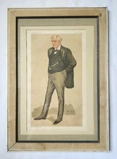 Antique Vanity Fair “The United States” Thomas F. Bayard by Spy Lithograph Print