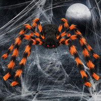 benpen Halloween Deko Outdoor Spinne Set,Riesenspinne Dehnbare Spinnennetze