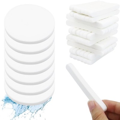 120 Count Compressed Facial Sponges, Face 1 (Pack of 120), White