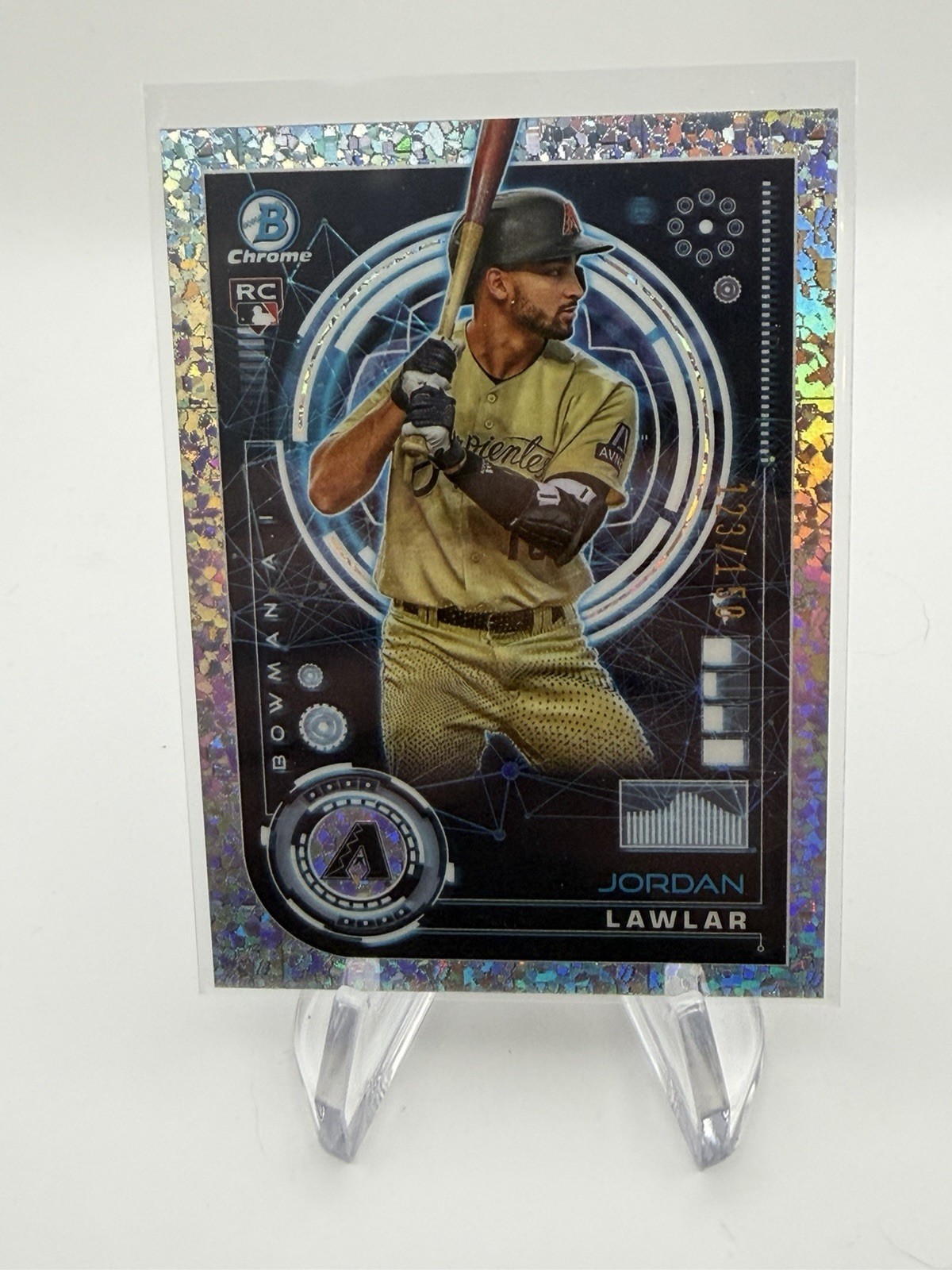 2024 Bowman - Bowman Ai Jordan Lawlar #BAI-5 Mini-Diamond Refractor /150 (RC)