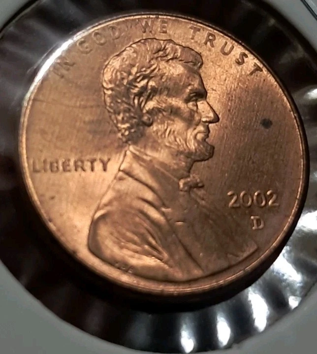 2002 Lincoln Proof Penny Error Struck through RARE - Image 2 of 4