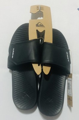 Quiksilver Men s Size 11 Black Open Toe Slide Sandal Adjustable