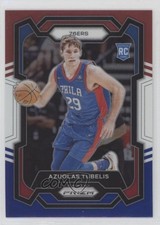 2023-24 Panini Prizm Red White & Blue Prizm Azuolas Tubelis #283 08zb