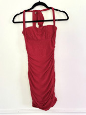 Windsor Sparkly Red Halter Dress Junior Size Small / Women XS Formal Prom Party