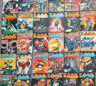 The Punisher UK Comic Complete Standard Issues 1-30 Job Lot Bundle Marvel Comics