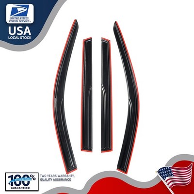For 2023-2025 Honda CRV CR-V Mugen Style Window Visors Rain Guards 3D Wavy