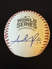 ADDISON RUSSELL Signed Rawlings Official 2016 World Series Baseball PSA COA Cert