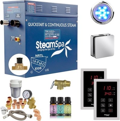 Steam System 4.5kW Steam Generator with Quickstart Continuous Steam, Dual Touch 