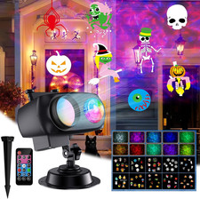 Halloween Christmas Projector Lights Outdoor 10 HD Holiday Slides