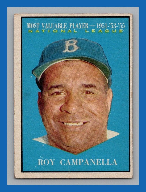 1961 Topps - Most Valuable Players Roy Campanella #480