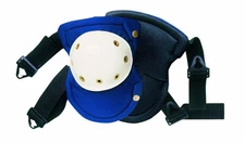 CLC V6355 Buckle-Style Easy-Swivel Kneepads with Plastic Cap,Blue/White