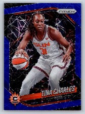 2025 Panini Prizm WNBA #3 Tina Charles Blue Velocity Prizms Basketball