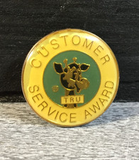 Customer Service Award Vintage Toys R Us Enamel Pin Promotional Employee Badge
