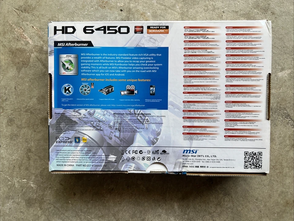MSI AMD Radeon R6450 1GB DDR3 PCIE Video Graphics Card GPU | R6450-MD1GD3/LP | - Image 2 of 4
