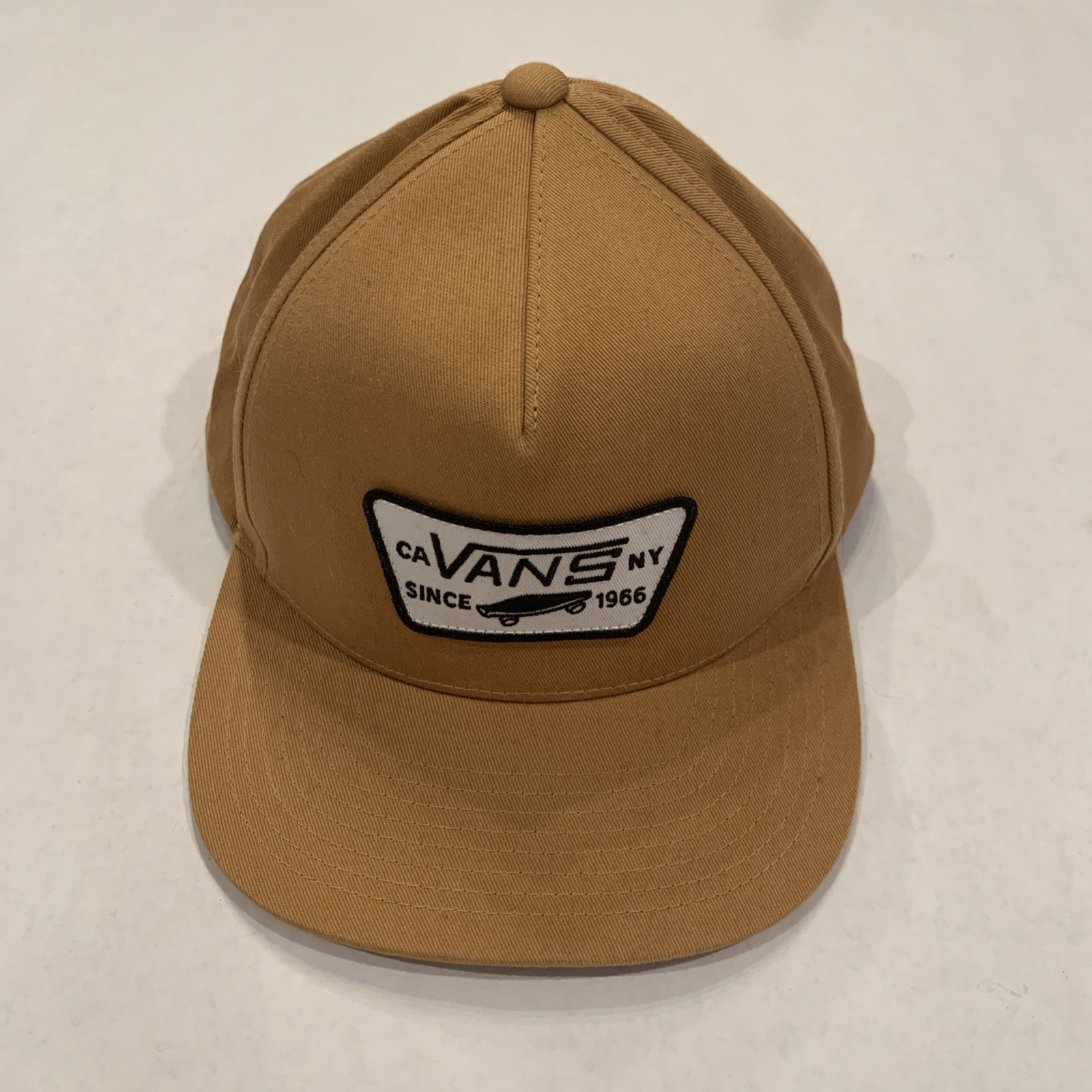 Vans Full Patch Snapback Hat - Mustard Brown - image 1