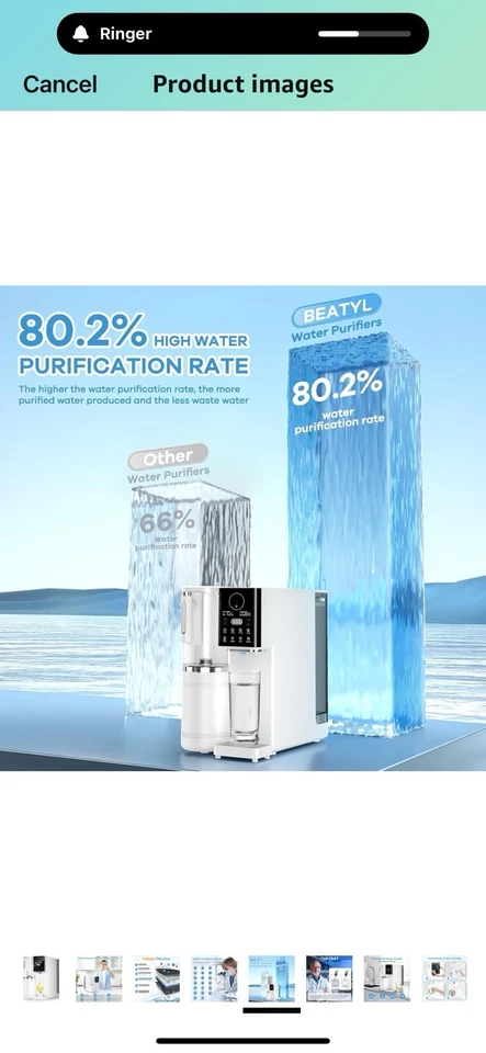 Beatyl Reverse Osmosis Water Filter, Water Purifier 8-Stage RO Filtration System - Image 4 of 4
