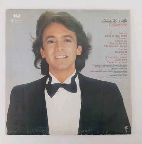Riccardo Fogli LP Vinile Collezione / CGD – Paradiso PRD 20294 Vinyl Record - Picture 2 of 5