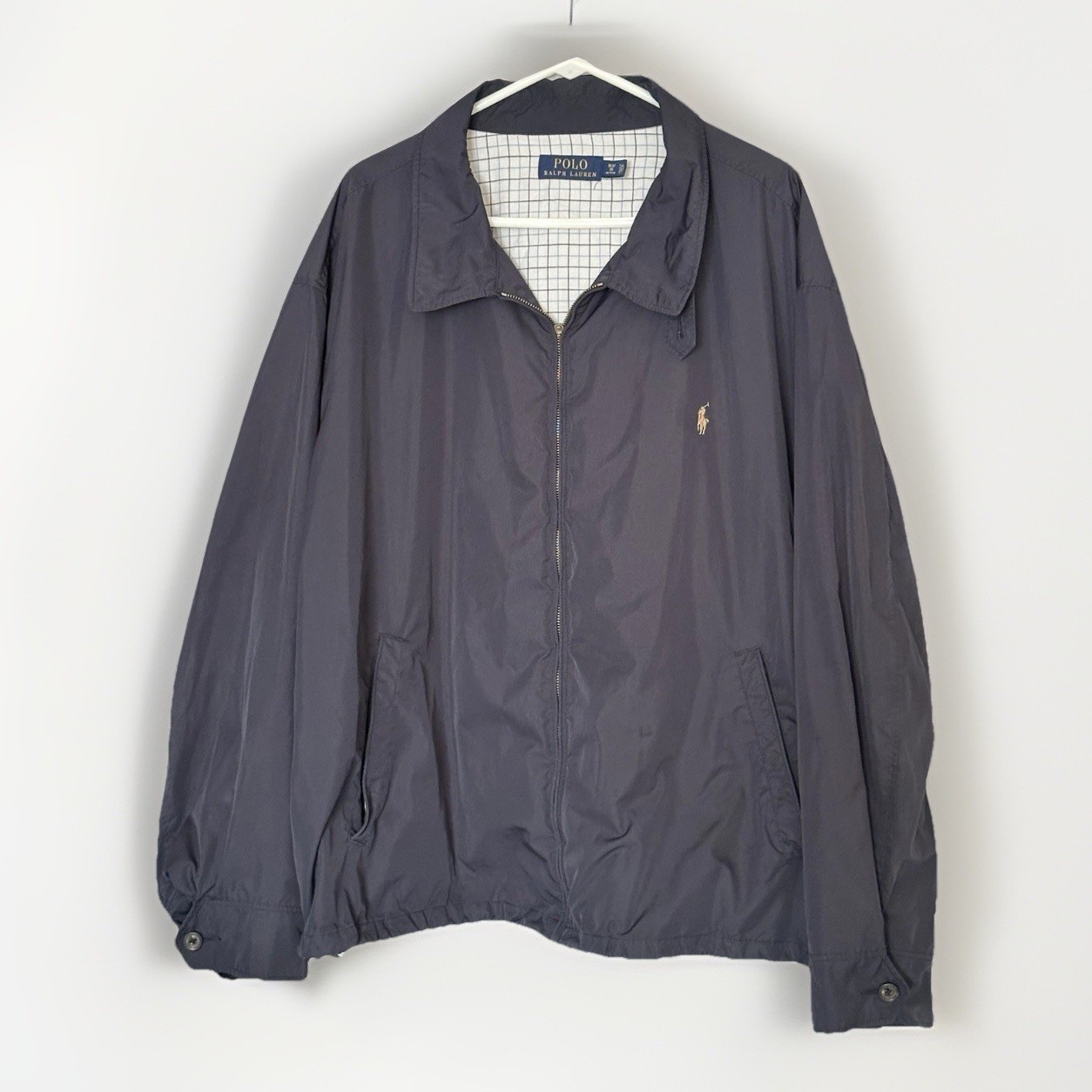 Polo Ralph Lauren Jacket Y2K VTG 3XB Blue Pony Classic Big Tall Preppy Throwback