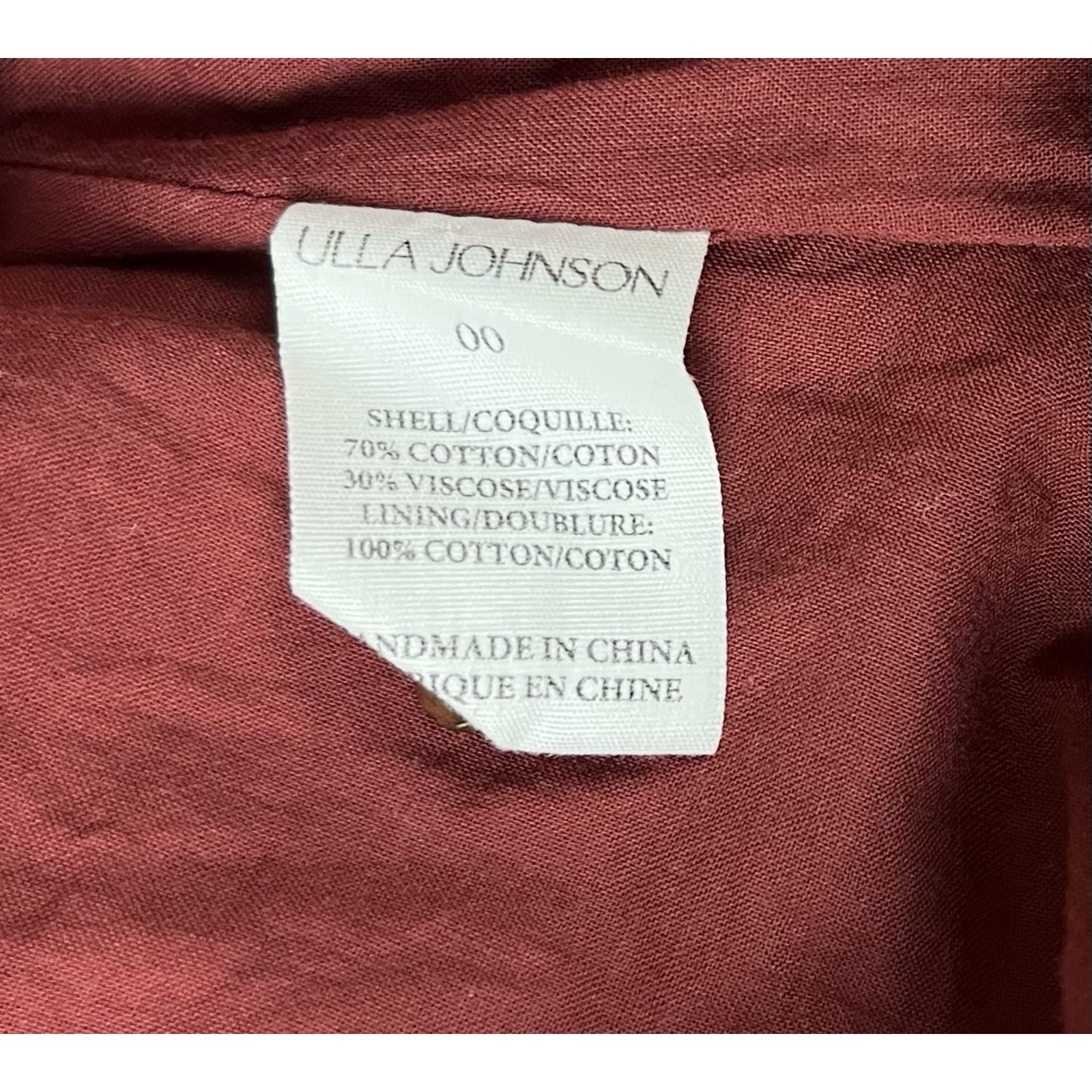 Ulla Johnson Adele Flutter Sleeve Mini Dress in R… - image 9