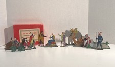 Vintage German NATIVITY Scene 12 Tin Flat Zinnfiguren By Oberbanerische Arbeit