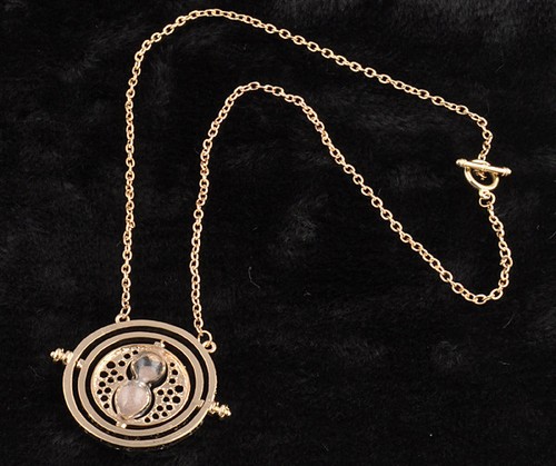 Harry Potter Time Turner Hermione Granger Rotating Spins Hourglass Necklace - 第 6/9 張圖片