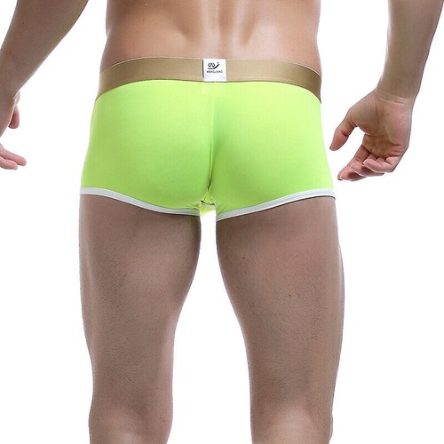 Herren Eis Seide Boxershorts Penis Loch Etui Unterwäsche Shorts Hosen Unterhose - Bild 47 von 47